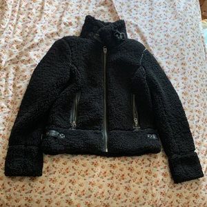 Lucky Brand faux Sherpa Moto Jacket